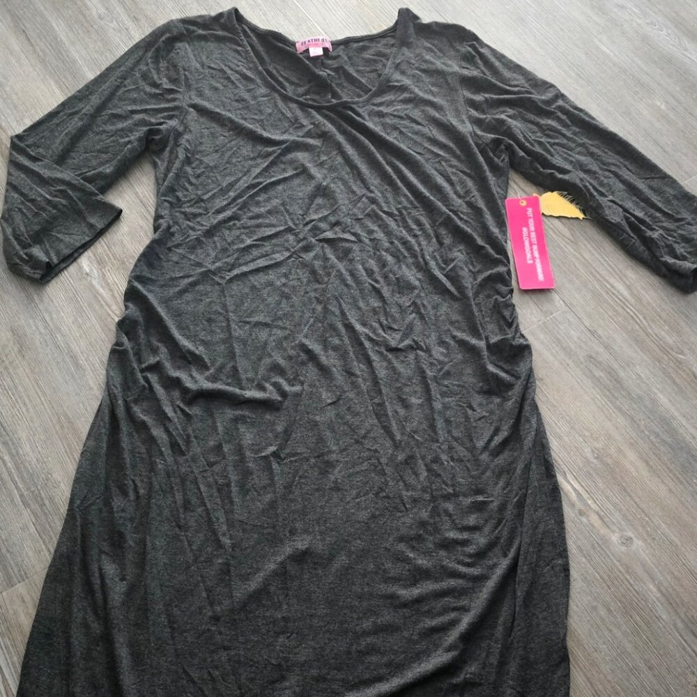 Feathers Maternity 3/4 Sleeve Bodycon Dress | XL | NWT